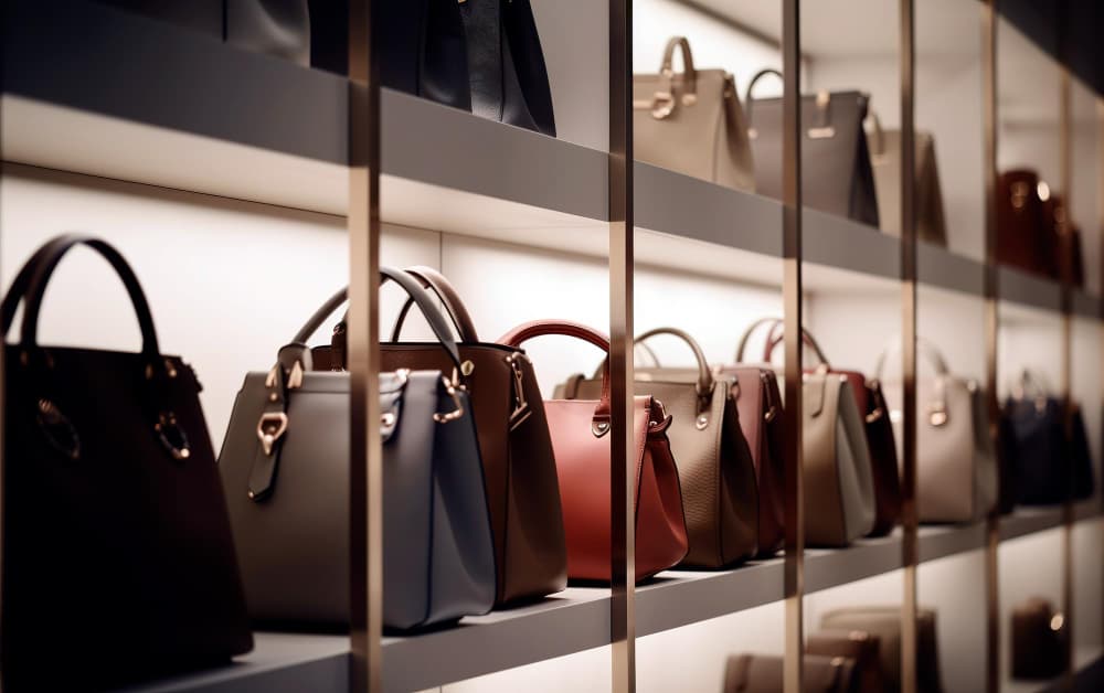 suporte de bolsa para loja
